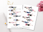 Preview: Girls with Flowers Sticker Set